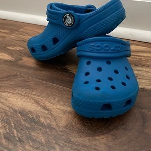 Toddler size 6 crocs. Used for one season.